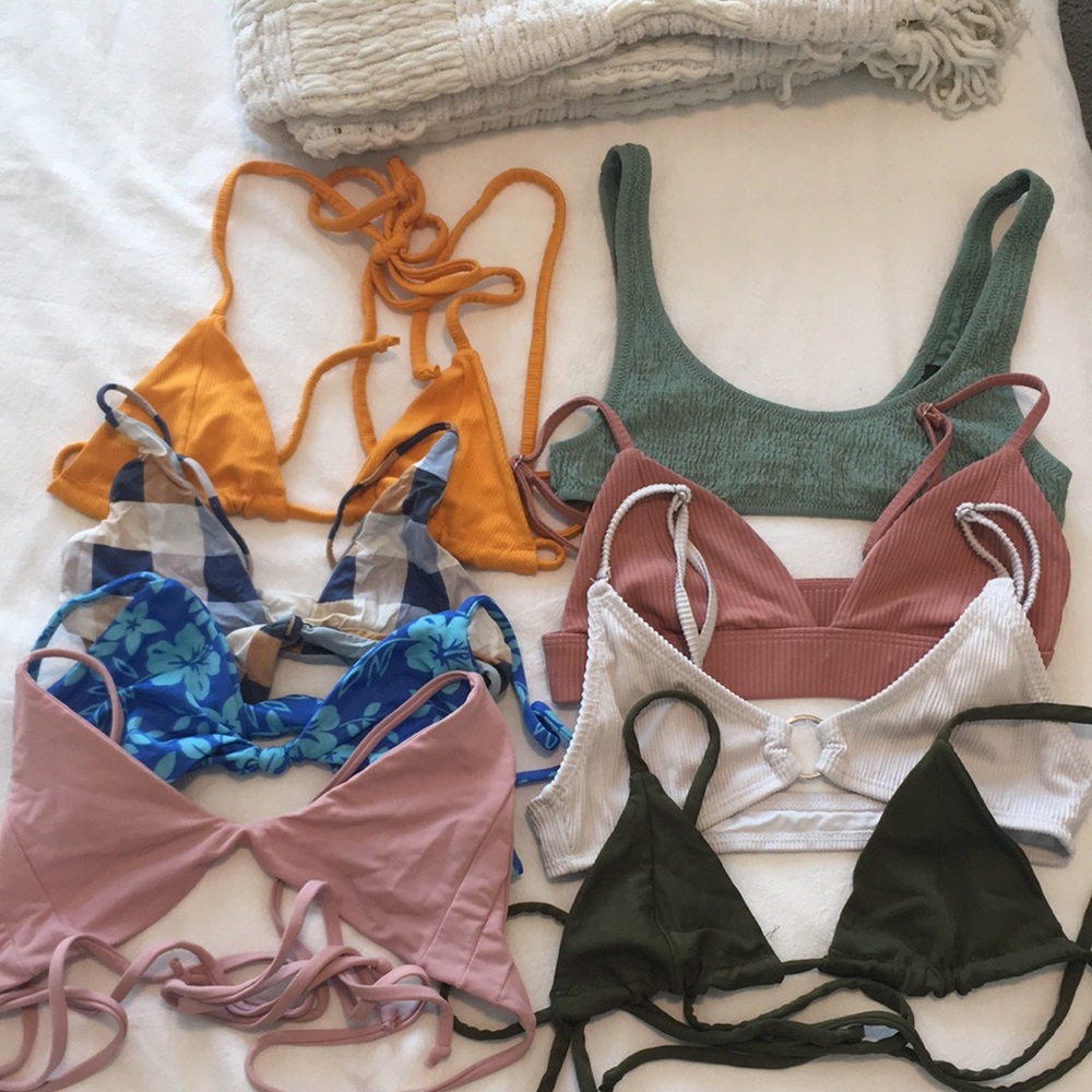 My bikini top collection! All for sale